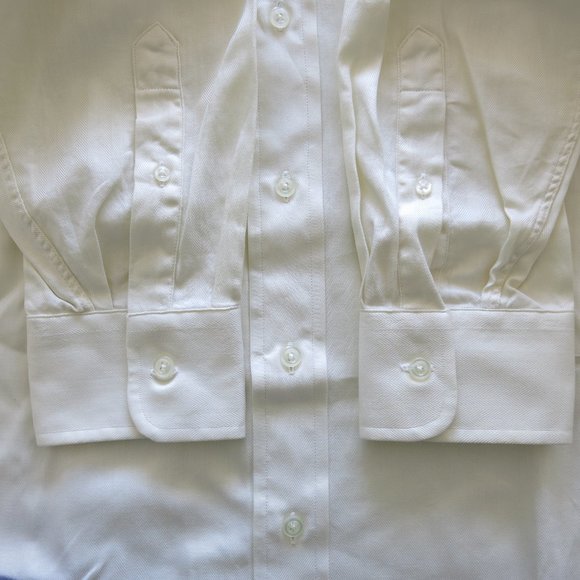 Hart Schaffner Marx 100% Cotton Button Down Long Sleeve Shirt - Size 16 - 34 - Picture 5 of 7